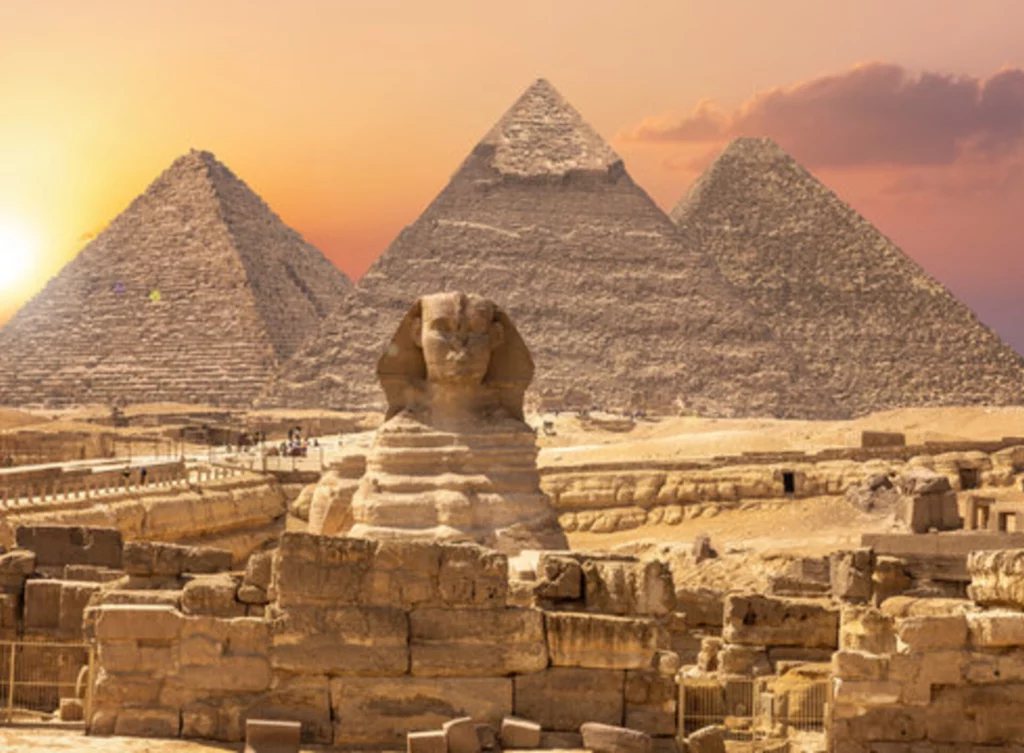 the Great Pyramids of Giza